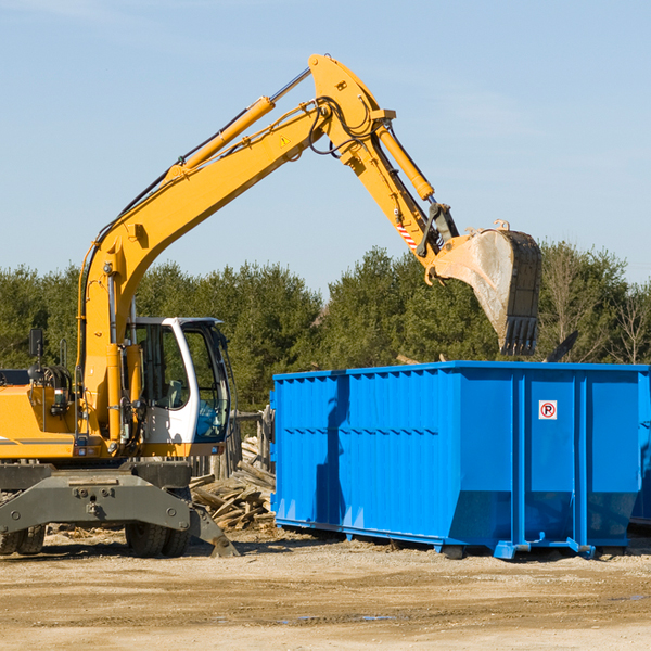 what size residential dumpster rentals are available in Bernardsville